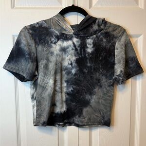 Tie-Dye Hooded Women Top